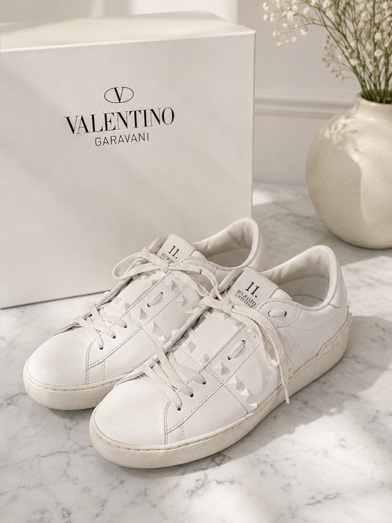 Valentino Garavani Shoes - Valentino Garavani 11. Rockstud Untitled White Sneakers Size 38